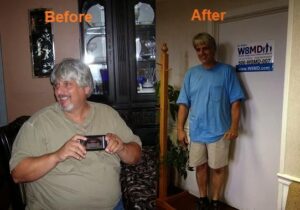 Before and after weight loss pictures with W8MD